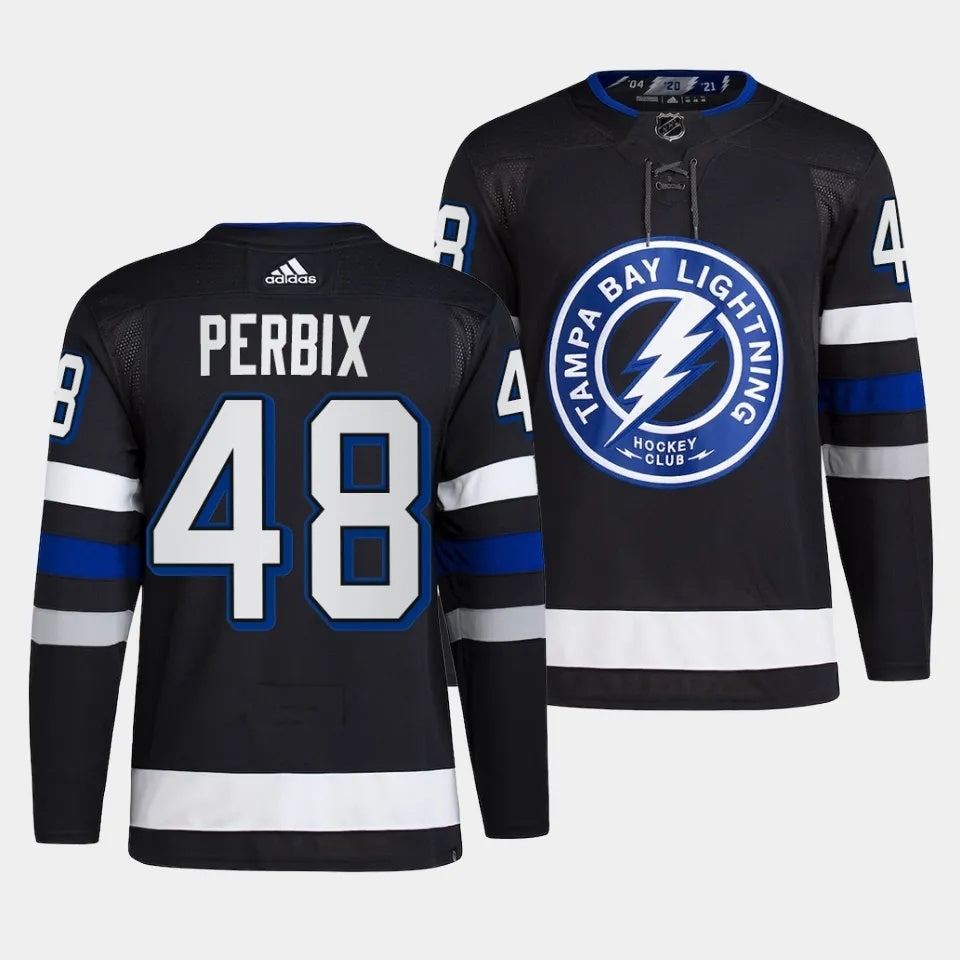 Tampa Bay Lightning #48 Nick Perbix 2023-24 Alternate Black Style 2