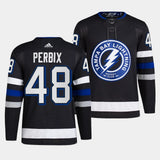 Tampa Bay Lightning #48 Nick Perbix 2023-24 Alternate Black Style 2