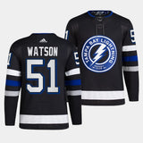 Tampa Bay Lightning #51 Austin Watson 2023-24 Alternate Black Style 2
