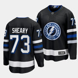 Tampa Bay Lightning #73 Conor Sheary 2023-24 Alternate Black Style 1