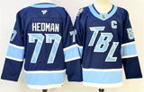 Tampa Bay Lightning #77 Victor Hedman Blue 2026 Stadium Series With C Patch