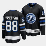 Tampa Bay Lightning #88 Andrei Vasilevskiy 2023-24 Alternate Black Style 1