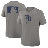 Tampa Bay Rays Grey Early Work Tri-Blend Dri-FIT T-Shirt