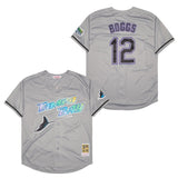 Tampa Bay Rays #12 Wade Boggs Style 3