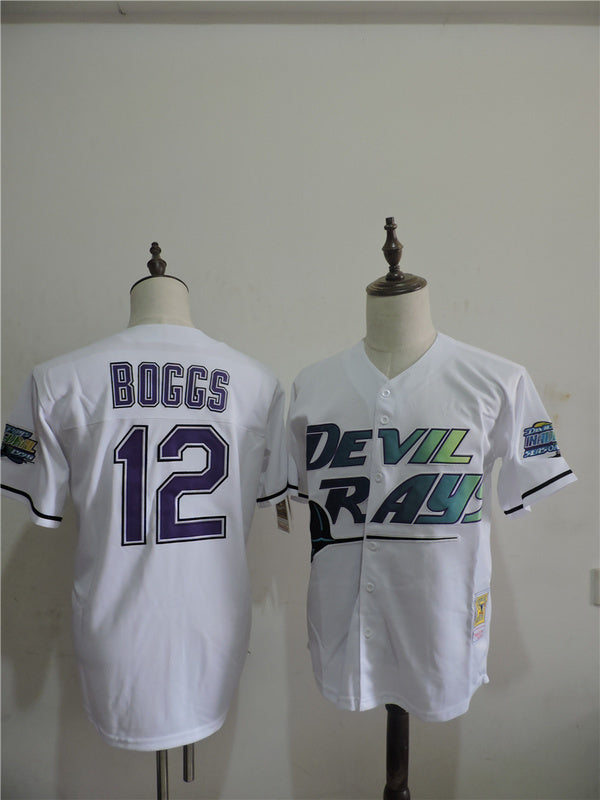 Tampa Bay Rays #12 Wade Boggs Style 4