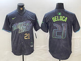 Tampa Bay Rays #21 Jonny DeLuca Rays City Style 4