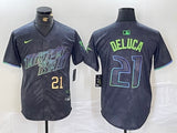 Tampa Bay Rays #21 Jonny DeLuca Rays City Style 9