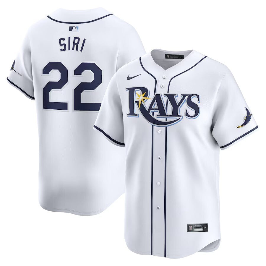 Tampa Bay Rays #22 Jose Siri Home Limited Player Jersey - White