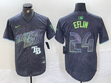 Tampa Bay Rays #24 Zach Eflin Rays City Style 1