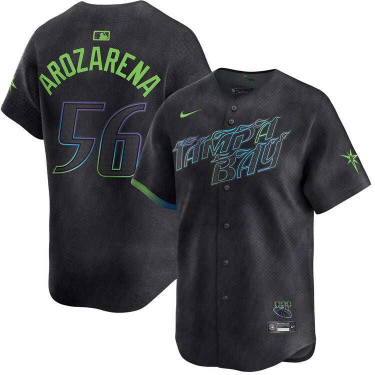 Tampa Bay Rays #56 Randy Arozarena City Connect Limited Jersey