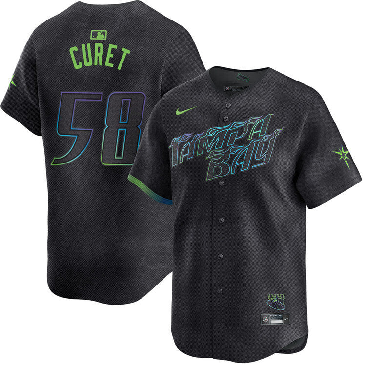 Tampa Bay Rays #58 Yoniel Curet City Connect Limited Jersey