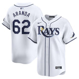 Tampa Bay Rays #62 Jonathan Aranda Home Limited Player Jersey - White
