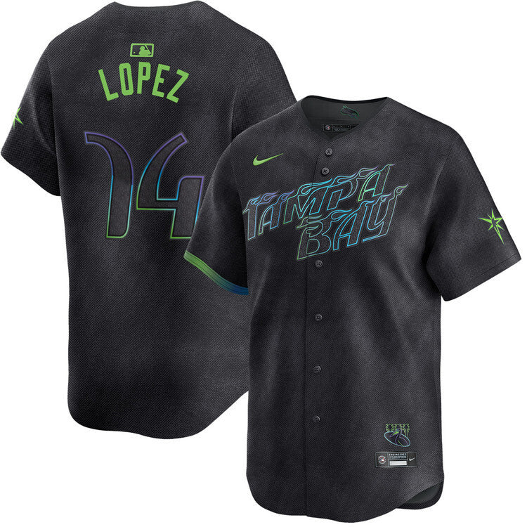 Tampa Bay Rays #74 Jacob Lopez City Connect Limited Jersey