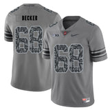 Taylor Decker 68 Pattern Dark Gray