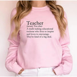 Teacher Shirt, Teach Crewneck Sweatshirt, Teacher Definition Shirt, Back to School Gifts, Elementary School Sweater