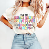 Teacher T-Shirt, Positive Affirmations, Teacher Quotes, Bright Doodle, Mental Health T-Shirt, Inspirational, Motivational