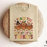 Teacher Thanksgiving Sweatshirt, I Teach The Cutest Little Turkeys Shirt, Thankful Teacher Hoodie, Fall Teacher Shirt, Fall Gift for Teacher