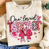 Teacher Valentine T-shirt & Sweatshirt, Loved Teacher Shirt, Teacher Coquette Bow Shirt, Valentine Teacher, Retro Teacher