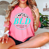 Teal Cowprint BLD Tee Cotton Top