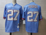 Tennessee Oilers #27 George Oilers #27 White Style 2