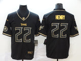 Tennessee Titans #22 Black Retro Gold 260
