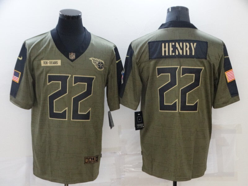 Tennessee Titans #22 Derrick Henry 2021 Salute to Service