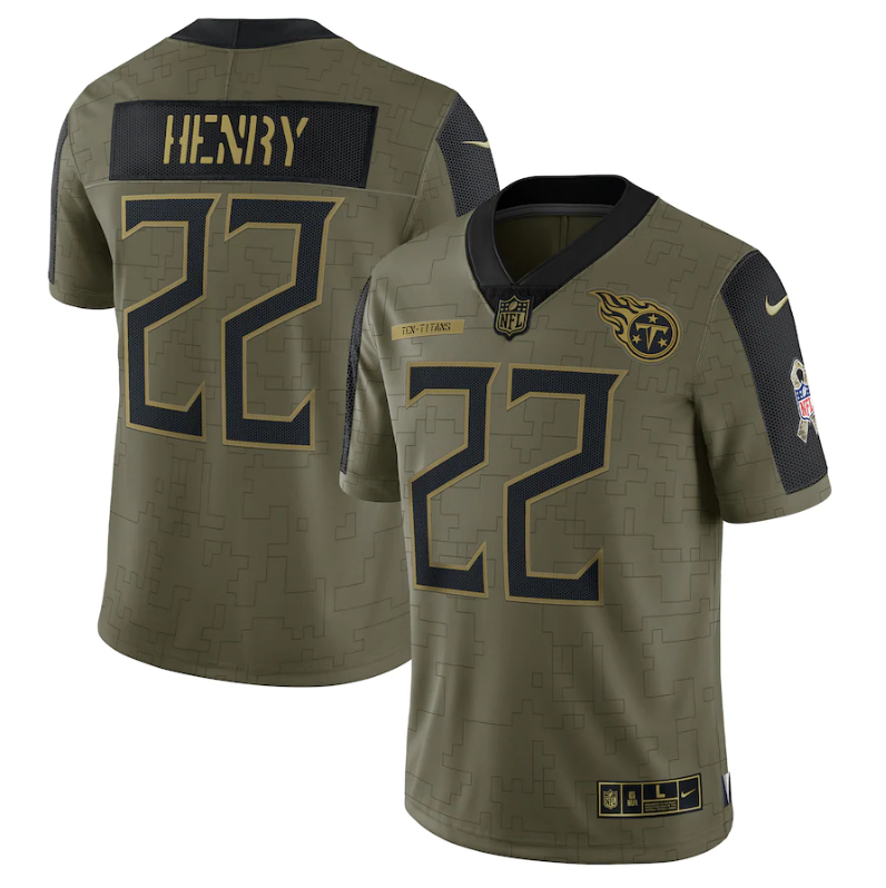 Tennessee Titans #22 Derrick Henry 21 New Salute
