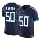 Tennessee Titans #50 Cody Barton Navy 2025 F.U.S.E. With 1-Star C Patch Vapor