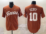 Texas Longhorns #10 Scott ncaa Collaboration Style 5
