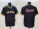 Texas Rangers Rangers Black Gold Adult Style 6
