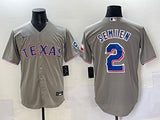 Texas Rangers #2 Marcus Semien Rangers Adult