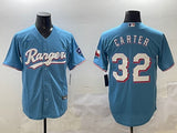 Texas Rangers #32 Evan Carter Fan Edition Style 1