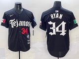 Texas Rangers #34 Nolan Ryan Rangers 5 Collaboration Style 2