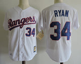 Texas Rangers #34 Nolan Ryan White Retro