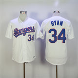 Texas Rangers #34 Rangers 34 White Retro 1
