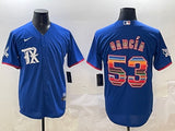 Texas Rangers #53 Adolis Garcia Team Adult