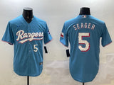 Texas Rangers #5 Corey Seager Fan Edition Style 4