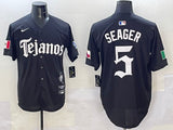 Texas Rangers #5 Corey Seager Rangers 5 Collaboration Style 2