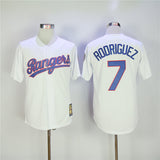 Texas Rangers #7 Rangers 7 White Fan Retro