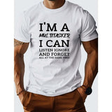 Text art pure cotton men's T-shirt comfort fit, 1 pc, 100% cotton T-shirt Made in USA