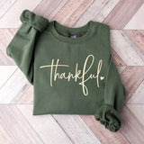 Thankful Lover Sweater, Hello Thanksgiving Sweatshirt, Women Thankful Hoodie Casual Cotton