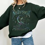 The Night Court Bookish Aesthetic Sweatshirt Hoodie, Velaris City Acotar Velaris Court Of Dreams, Velaris City Of Starlight, Book Lover Pullover Tee