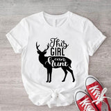 This Girl Can Hunt Shirt, Hunting Season T-Shirt, Cute Deer Tee, Hunting Lover Gift For Woman, Hunters Tee For Girl.