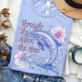 Through the Storm Dolphin DTF Transfers - THIS IS NOT A SHIRT