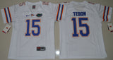 Tim Tebow 15 White Youth