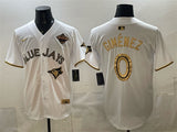 Toronto Blue Jays #0 Andrés Giménez White Gold 2025 American League