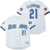 Toronto Blue Jays #21 Clemens Blue Jays 21 White Retro