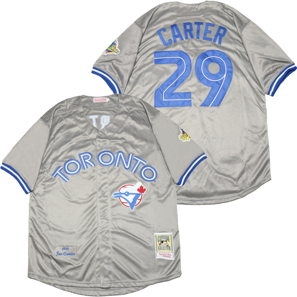 Toronto Blue Jays #29 Joe Carter Blue Jays 29 Gray 1992 Retro