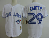 Toronto Blue Jays #29 Joe Carter White Retro 1993 Baseball Jersey