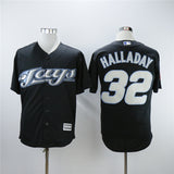 Toronto Blue Jays #32 Roy Halladay Blue Jays 32 Black 2008 Inverted Fan Edition